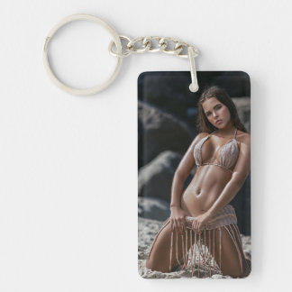 Porte-clefs Belle plage Babe Sexy Porte - clé photo
