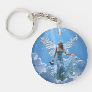 Porte-clefs Belle poitrine Aquarius dans les nuages