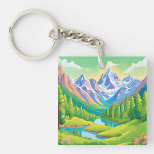 Porte-clefs Belles montagnes