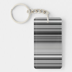 Porte-clefs Belles rayures gris noir