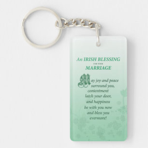 Porte-clefs Bénédiction de félicitations pour mariage irlandai