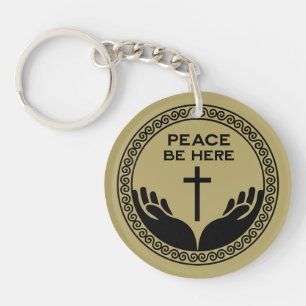 Porte-clefs Bénédiction de maison chrétienne