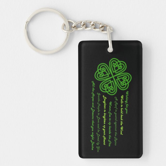 Porte-clefs Bénédiction irlandaise (Devant)