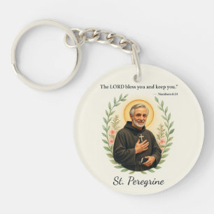 Porte-clefs Bénédictions de la fête de St. Peregrin Aquarelle