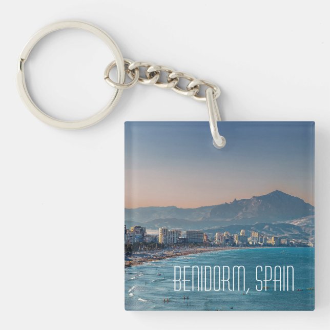 Porte-clefs Benidorm, Espagne porte - clé de tir côtier (Devant)