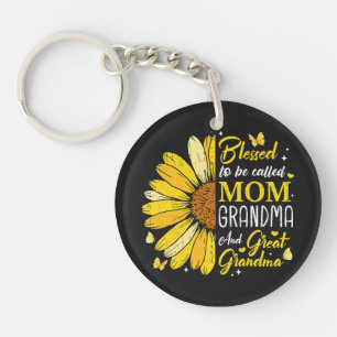 Porte-clefs Bénie d'être appelée maman grand-mère