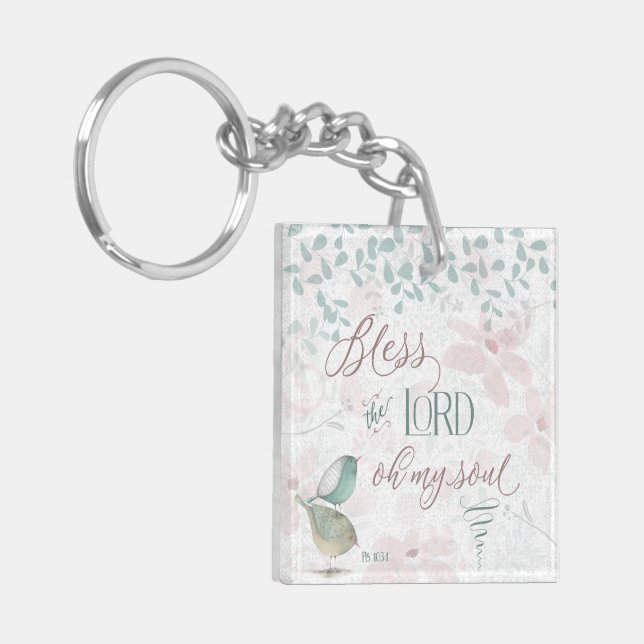 Porte-clefs Bénissez le Seigneur - Ps 103:1 (Devant gauche)