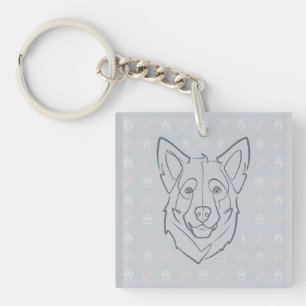 Porte-clefs Berger Allemand, Construit pour Protéger, Né pour
