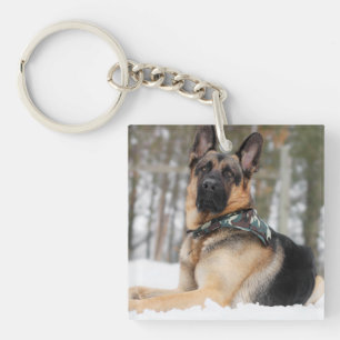 Porte-clefs Berger Allemand En Neige