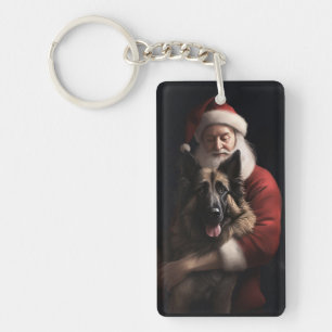 Porte-clefs Berger belge Saint-Nicolas Fêtes de Noël