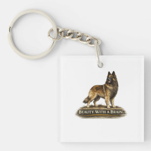 Porte-clefs Berger belge Tervuren – Beauté avec un cerveau