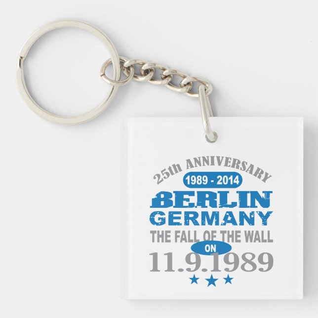 Porte-clefs Berlin Mur Allemagne 25 Anniversaire (Devant)