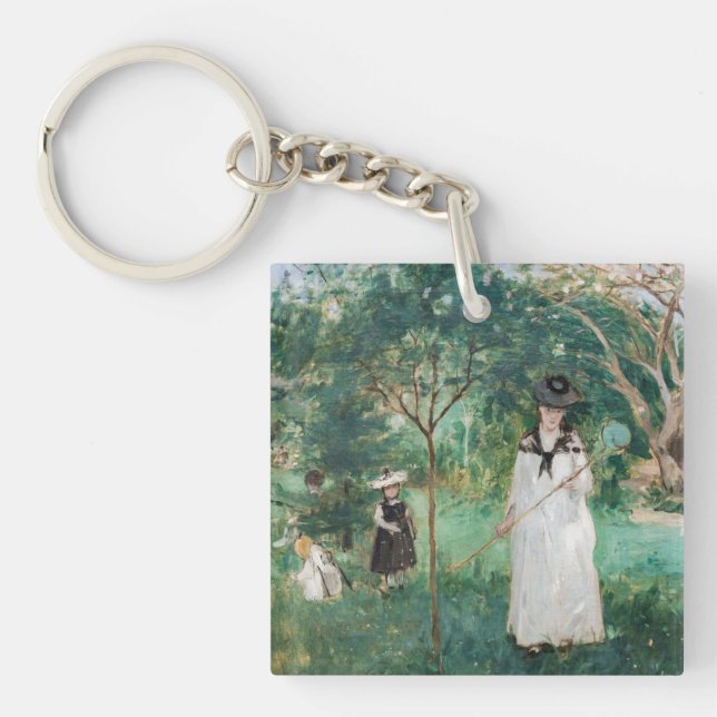 Porte-clefs Berthe Morisot - La chasse aux papillons (Devant)