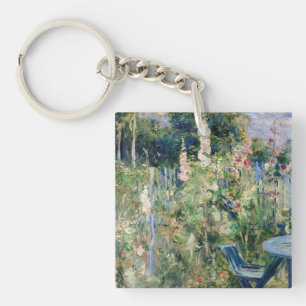 Porte-clefs Berthe Morisot - Roses Trémières / Althées