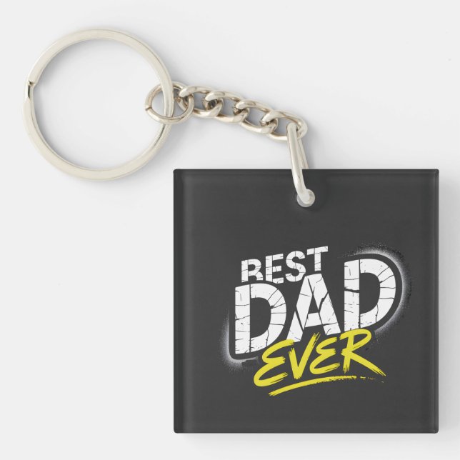 Porte-clefs Best Dad Ever Graffiti Art (Devant)