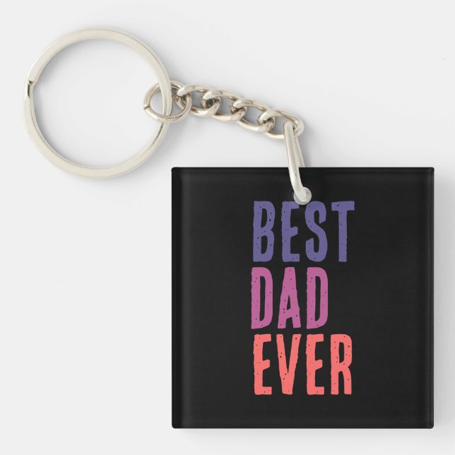 Porte-clefs Best Dad Ever Minimalist Cool Professional (Devant)
