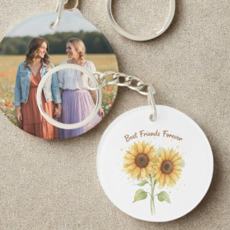 Porte-clefs Best Friends Keychain - Watercolor Sunflowers
