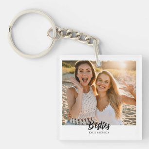 Porte-clefs Besties 2 Photo personnalisée