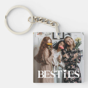 Porte-clefs Besties Ajoutez votre photo de Best Friends