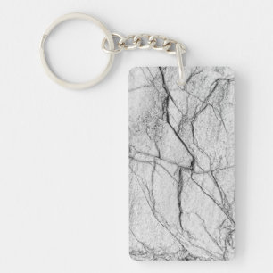 Porte-clefs Béton gris marbré verni