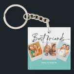 Porte-clefs BFF 3 Photos Personnalisées Bestie Meilleurs Amis<br><div class="desc">BFF 3 Photos Personnalisées Bestie Meilleurs Amis Pour Toujours</div>