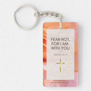 Porte-clefs Bible Verse Porte - clé Floral