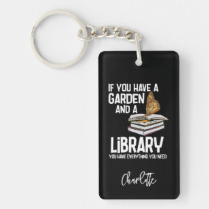 Porte-clefs Bibliothécaire Nerd et jardiniers Personnalisé
