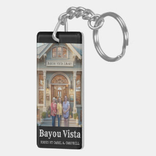 Porte-clefs Bibliothèque Bayou Vista – Collection Southern Psy