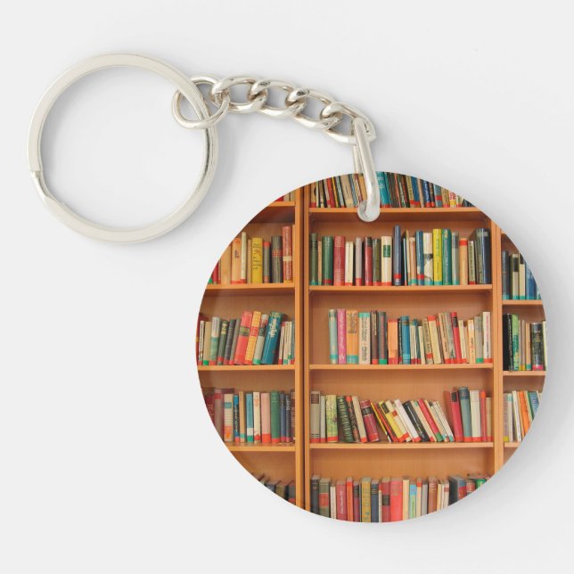 Porte-clefs Bibliothèque Livres Librairie Vêtements de livres  (Devant)
