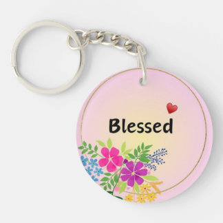 Porte-clefs Bienheureux Porte - clé Floral - Don Inspirationne