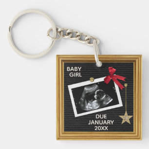 Porte-clefs Bientôt Baby Ultrasound Christmas Peg Board