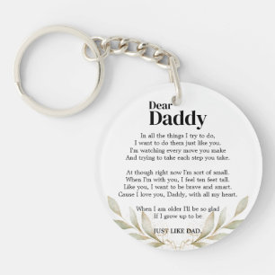 Porte-clefs Bientôt être papa Pregnancy Faire-part Bump Poem