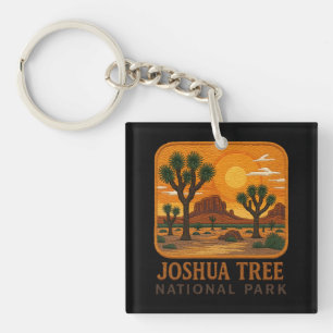 Porte-clefs Bienvenue à la broderie Joshua Tree National USA