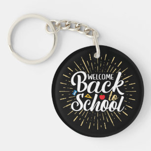 Porte-clefs Bienvenue au premier jour de la rentrée scolaire