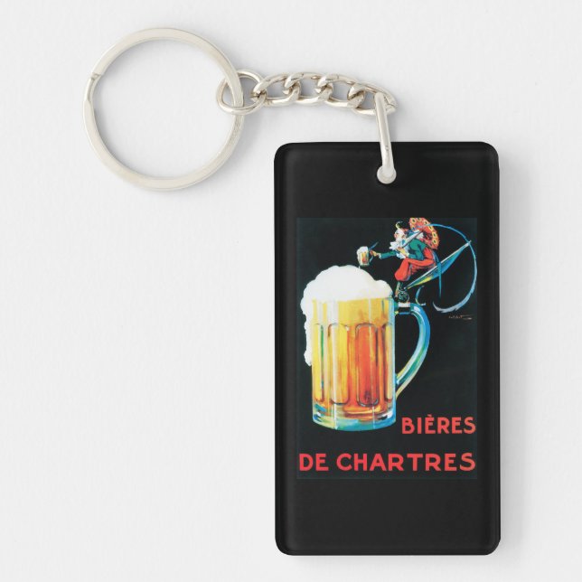 Porte-clefs Bières d'affiche promotionnelle de Chartres (Devant)