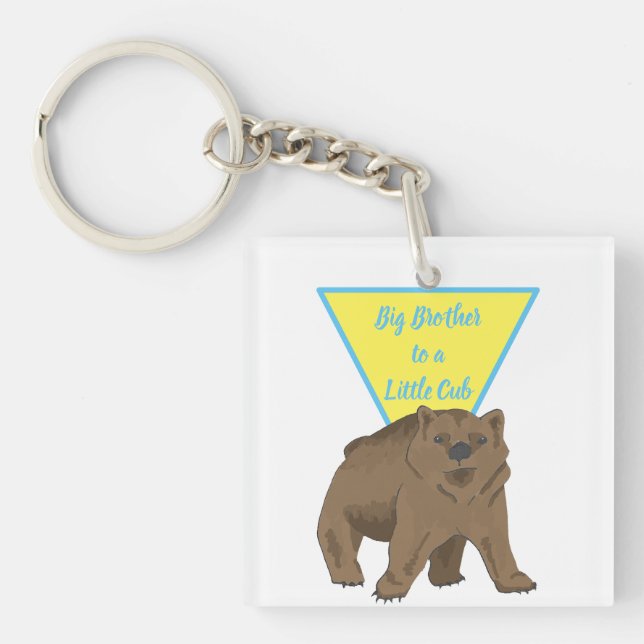 Porte-clefs Big Brother Grizzly Bear Cub (Devant)