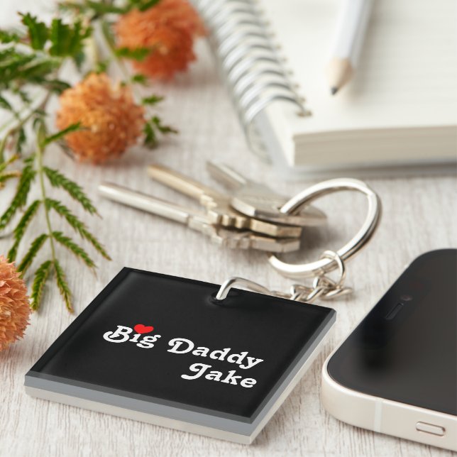 Porte-clefs Big Daddy avec le Porte - clé de Red Heart (Devant Droit)