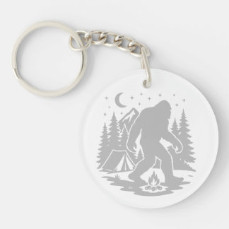 Porte-clefs Bigfoot Camping Acrylic Keychain