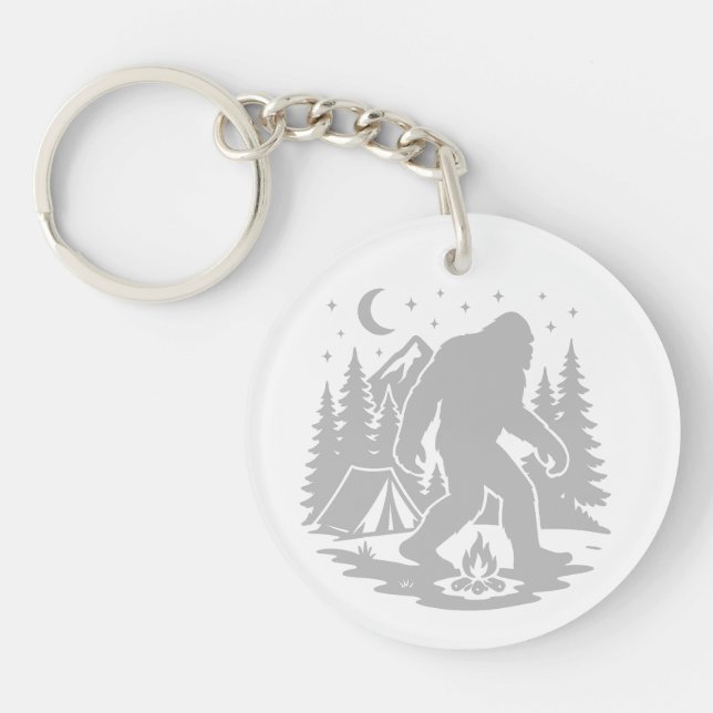Porte-clefs Bigfoot Camping Acrylic Keychain (Devant)