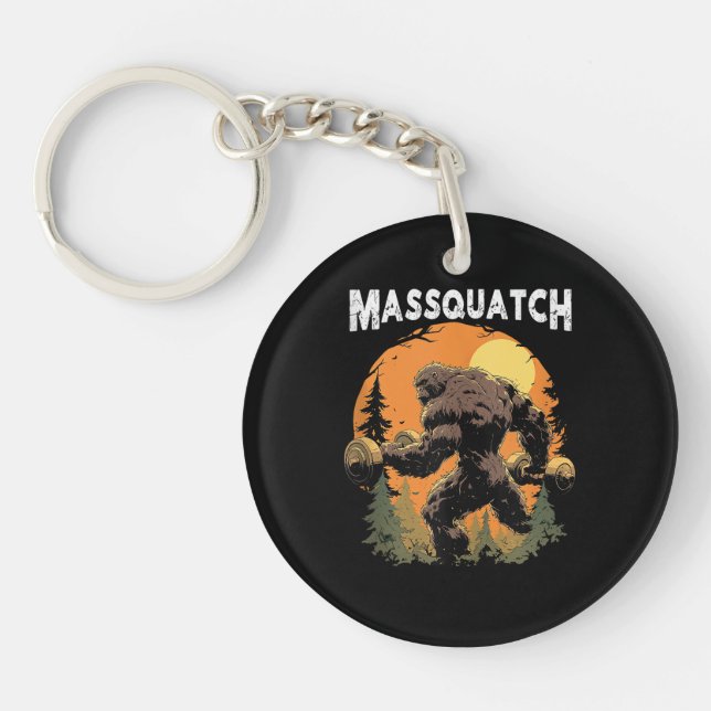 Porte-clefs Bigfoot Massquatch Drôle  (Devant)