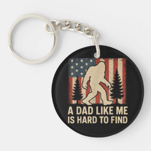 Porte-clefs Bigfoot Patriotique Un Papa Comme Moi Est Dur à Tr