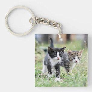 Porte-clefs Bijou de photo de chat personnalisé