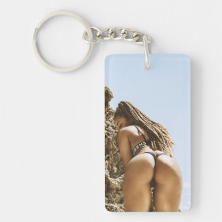 Porte-clefs Bikini Beach Babe Photo Key Chain