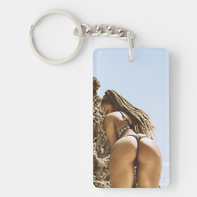 Porte-clefs Bikini Beach Babe Photo Key Chain (Devant)