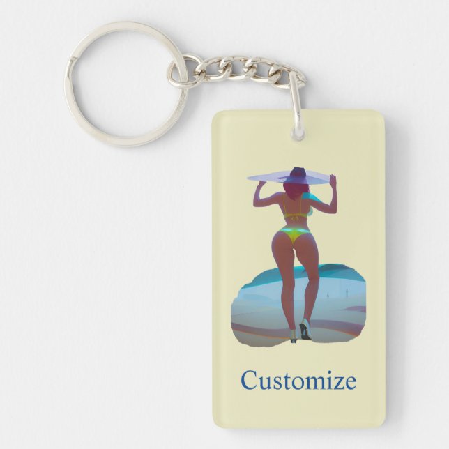 Porte-clefs Bikini Booty Beach Girl Thunder_Cove (Devant)