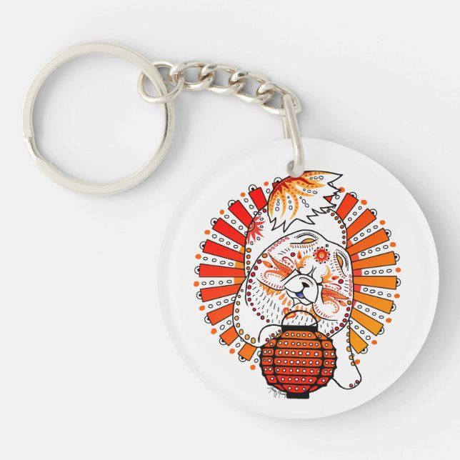 Porte-clefs BINDI MI TANG - Chow - Année du porte - clé de chi (Devant)