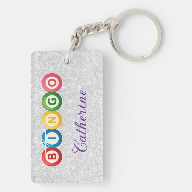 Porte-clefs Bingo Personalized Keychain (Dos)