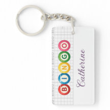 Bingo Personalized Keychain