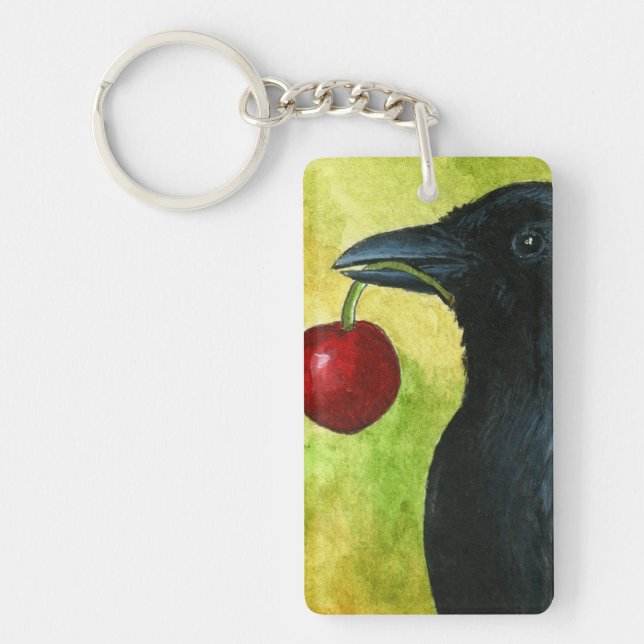 Porte-clefs Bird 55 crow raven (Devant)