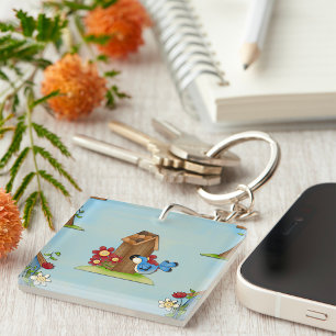 Porte-clefs Bird Blue Bird